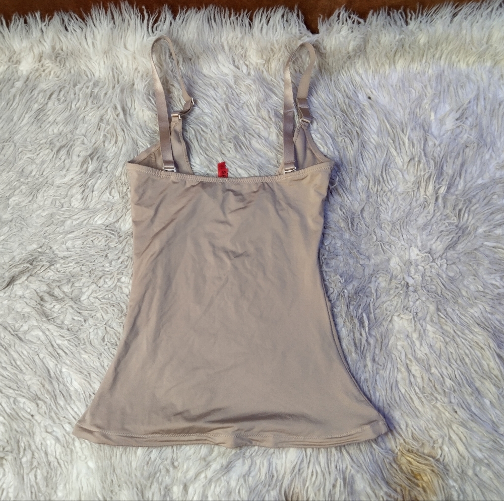 Spanx Slimplicity Open Bust Boost Camisole Nude Shapewear Size S - Picture 3 of 9
